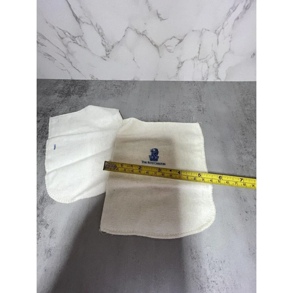 The Ritz-Carlton White Embroidered Wash Cloths - Set of 2